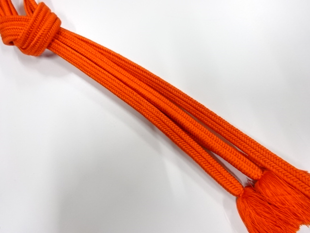 正絹　無形文化財　道明製　手組帯締め